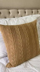Capa De Almofada Tricot 45x45 Decorativa Sofa Trico Madrid