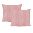 Kit 2 Capas De Almofadas Tricot Decorativa Sofá Cama Links
