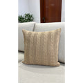 Capa De Almofada Tricot 45x45 Decorativa Sofa Trico Madrid