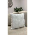 Capa De Almofada Tricot 45x45 Decorativa Sofa Trico Madrid