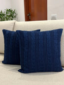 Capa De Almofada Tricot 45x45 Decorativa Sofa Trico Madrid