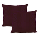 Kit 2 Capas De Almofadas Tricot Decorativa Sofá Cama Links