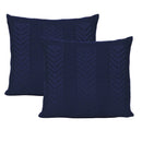 Kit 2 Capas De Almofadas Tricot Decorativa Sofá Cama Links