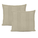 Kit 2 Capas De Almofadas Tricot Decorativa Sofá Cama Links