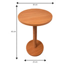 Mesa Redonda Linda 45 Cm / 55 Cm Monopé Retrô Canto De Sala Porta Quadros e Objetos