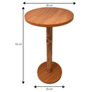 Mesa Redonda Linda 45 Cm / 55 Cm Monopé Retrô Canto De Sala Porta Quadros e Objetos