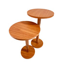Mesa Redonda Linda 45 Cm / 55 Cm Monopé Retrô Canto De Sala Porta Quadros e Objetos