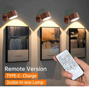 Lâmpada De Cabeceira Recarregável Magnetica 360 Para Parede Do Quarto Corredor E Varanda USB LED