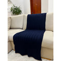 Peseira Manta Trancinha Sala Cama Solteiro Sofá Tricot 160x60cm