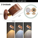 Lâmpada De Parede Sem fio Com Imã Luz de Leitura LED Moderna Luminaria de Dimmer Alimentada por USB