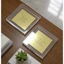 Quadro Decorativo em Caixa de Acrílico - Frase Personalizada - 12x12x3,5 Cm