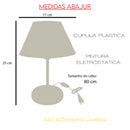 Abajur Luminária de Mesa Cúpula Injetada  Escritório Quarto Recepção Decoração Sala Moderno