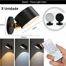 Lâmpada De Parede Sem fio Com Imã Luz de Leitura LED Moderna Luminaria de Dimmer Alimentada por USB