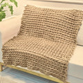Manta de Tricot Sofá Poltrona 150x100cm Aconchego Decorativa Sala