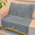 Manta de Tricot Sofá Poltrona 150x100cm Aconchego Decorativa Sala