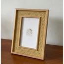 Kit 2 Porta Retrato MDF Com Treliça de palha indiana 10x15