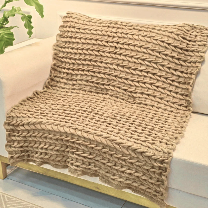 Manta de Tricot Sofá Poltrona 150x100cm Aconchego Decorativa Sala