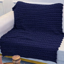 Manta de Tricot Sofá Poltrona 150x100cm Aconchego Decorativa Sala