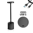 Luminária de Mesa Touch LED Recarregável Sem Fio Candeeiro Dimerizável em Alumínio  Entrega Pronto GA-270