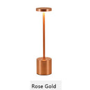 Luminária de Mesa Touch LED Recarregável Sem Fio Candeeiro Dimerizável em Alumínio  Entrega Pronto GA-270