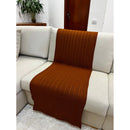 Peseira Manta Trancinha Sala Cama Solteiro Sofá Tricot 160x60cm